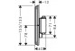 Batéria termostatická, podomietková do 1 prijímača s dodatočným výstupom, Hansgrohe ShowerSelect Comfort Q - Čierna Chróm Szczotkowany