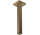 Stropné pripojenie E 30 cm, Hansgrohe - Bronz Szczotkowany