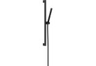 Sprchový set 100 1jet EcoSmart+ držák 65 cm, Hansgrohe Pulsify S - Čierna Matný