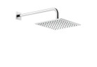 Horná sprcha Gessi Rilievo, štvorcová, 250x250mm, rameno nástenné 389mm, Black Kov Brushed PVD