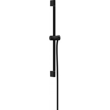 Sprchová tyč Pulsify S 65 cm z suwakiem i hadicou, Hansgrohe Unica - Čierna Matný