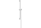 Sprchová tyč Pulsify S 65 cm z suwakiem i hadicou, Hansgrohe Unica - Biely Matný