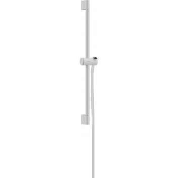 Sprchová tyč Pulsify S 65 cm z suwakiem i hadicou, Hansgrohe Unica - Čierna Matný