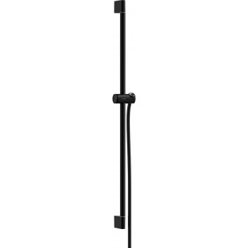 Sprchová tyč Pulsify S 90 cm z suwakiem i hadicou, Hansgrohe Unica - Čierna Matný
