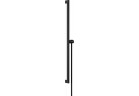 Sprchová tyč E Puro 90 cm z suwakiem EasySlide i hadicou przysznicowym Isiflex 160cm, Hansgrohe Unica - Čierna Matný