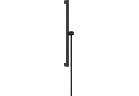Sprchová tyč E Puro 65 cm z suwakiem EasySlide i hadicou przysznicowym Isiflex 160cm, Hansgrohe Unica - Čierna Matný