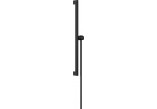Sprchová tyč E Puro 65 cm z suwakiem EasySlide i hadicou przysznicowym Isiflex 160cm, Hansgrohe Unica - Čierna Matný
