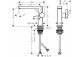 Páková umyvadlová batéria 110 Fine, CoolStart bez odtokového kompletu, Hansgrohe Tecturis E - Čierna Matný