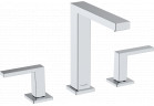 3-otvorová umyvadlová batéria 150 s umývadlovou výpusťou Push-Open, Hansgrohe Tecturis E - Chróm