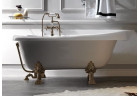 Vaňa Kerasan Retro wolnostojaca 170x77 cm - biela, nohy vo farbe bronzo 