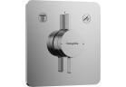 Batéria so zmiešavačom, podomietková do 2 prijímačov, Hansgrohe DuoTurn Q - Chróm 