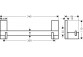 Závěs, AXOR Universal Rectangular - Nikel Szczotkowany