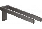 Dvojitý držák ručníku, AXOR Universal Rectangular - Čierna Chróm Szczotkowany