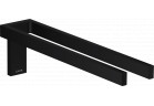 Dvojitý držák ručníku, AXOR Universal Rectangular - Čierna Matný