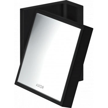 Kozmetické zrkadlo, AXOR Universal Rectangular - Čierna Chróm Szczotkowany