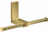 Dvojitý závěs toaletního papíru, AXOR Universal Rectangular - Zlatý Optyczny Leštený