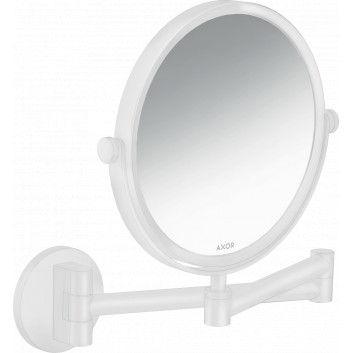 Kozmetické zrkadlo, AXOR Universal Circular - Biely Matný