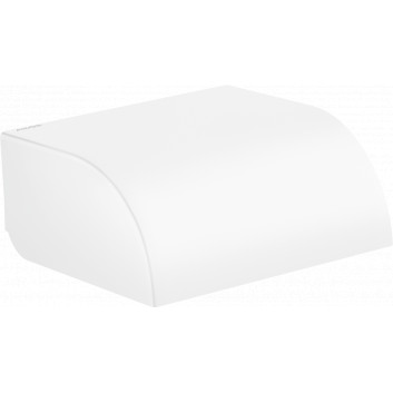 Závěs toaletního papíru s krytom, AXOR Universal Circular - Biely Matný