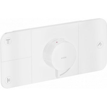 Modul s termostatom, podomietkový do 3 prijímačov, AXOR One - Biely Matný
