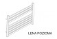 Radiátor vodorovný, Komex Lena, 50x100cm - Biely