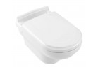 Závesné wc Villeroy&Boch Hommage, lievikový, 37x60 cm, S povrchom CeramicPlus - biela