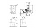 Misa WC lievikový do WC-kompaktu, na postavení, Villeroy&Boch Hommage - Weiss Alpin CeramicPlus