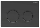 Tlačidlo Geberit Omega30 spúšťací predný/górny Pre splachovacie nádržky - čierna matnéný/čierna/čierna matnéný