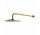 Horná sprcha s ramenom, ø25 cm, Omnires Slimline - Mosadz brúsená