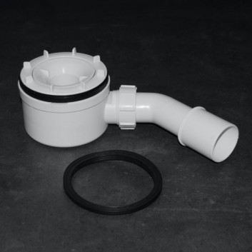 Sifón pre sprchové vaničky Hüppe biela, prúd do 0,6 l/s, śr. 90 mm
