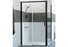 Dverí posuvné Huppe Classics 2 EasyEntry 4-uholník, z 1 časti s pevným segmentom 145x200 cm upevnenie ľavé, profile čierne Black Edition, sklo číre Anti-Plaque 