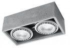 Plafon Sollux Lighting Quatro 2, ,GU10/ES111, 2x40W, 2x12W LED , šedý