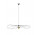 Lampa Závěsná Sollux Ligthing ESKOLA, priemer 70cm,E27 1x60W, 1x15W LED, čierna
