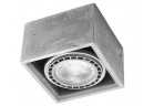 Plafon Sollux Ligthing QUATRO 1, GU10/ES111 1x40W 1x12W LED, šedý