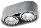 Plafon Sollux Ligthing BASIC 2, GU10/ES111 2x40W, 2x12W LED, šedý