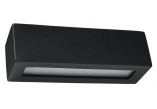 Nástenné svietidlo Sollux Ligthing VEGA keramický, E27 1x60W, 1x15W LED, čierna