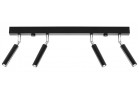 Plafon Sollux Lighting EYETECH 4, G9 4x12W LED, čierna