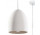 Lampa Závěsná Sollux Lighting FLAWIUSZ keramický, E27 1x60W, 1x15W LED, biely