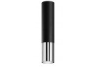 Nástenné svietidlo Sollux Lighting LOOPEZ, GU10 1x40W, 1x12W LED, čierna/chróm