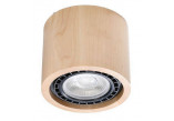 Plafon Sollux Lighting Basic 1, GU10 1x40W, 1x12W LED, drevo