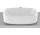 Umývadlo na postavenie na dosku 50 cm, Oválna, Roca FINECERAMIC - Biela