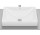 Umývadlo na dosku Roca 50 cm, obdĺžniková bez otvoru pre batériu, FINECERAMIC - Biela