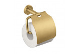 Závěs toaletního papíru s klapkou Vema Otago,brushed gold