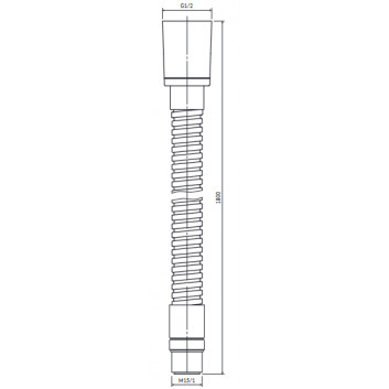 Hadica kuchenno-vaňová , Omnires ,dĺžka 180cm, miedź