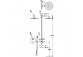 Súprava termostatickej batérii naściennej 2-drożnej prysznicowej TRES BASE PLUS - Chróm 