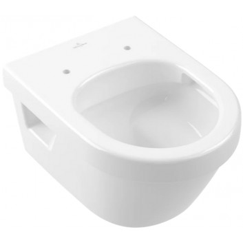 Misa WC lievikový Compact bez kołnierza wewnętrznego, podwiaszana, Villeroy & Boch Architectura, Weiss Alpin CeramicPlus