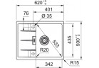 Drez Franke Centro CNG 611-62, onyx