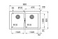 Drez Franke Sirius 2.0 S2D 620-35-35 , dwukomorowy, biely polarny