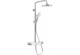 Sprchová tyč 810mm, Duravit - Chróm/Biely lesklý