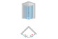 Štvrťkruhový sprchovací kút SanSwiss Divera, 90x90x200cm, sklo číre, chróm