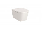 Misa závesné WC Roca Rimless Round Compacto, 37x48cm, bez kołnierza, beżowa